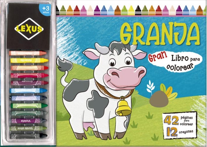 GRANJA Gran libro para colorear - con crayones