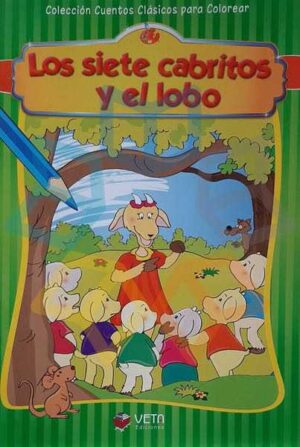 SIETE CABRITOS Y EL LOBO, LOS cuentos para colorear